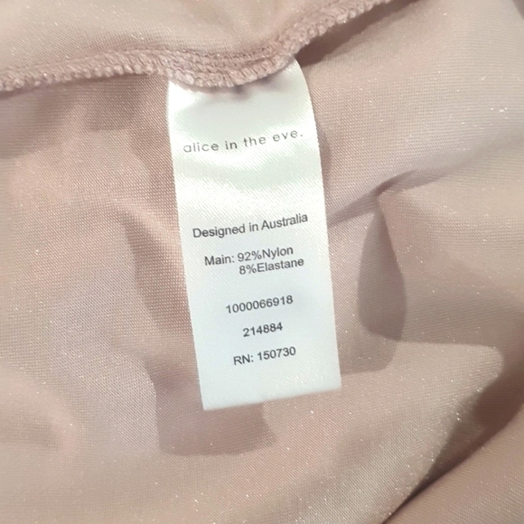 Alice in the Eve Size L (Approx 14) Soft Pink Velvet Feel Dress - Picture 7 of 8